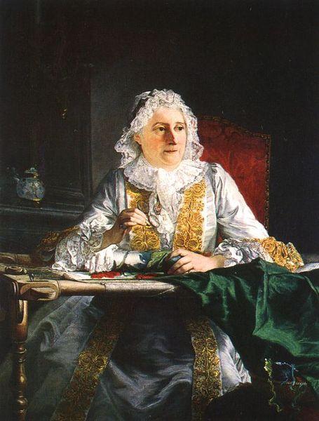 Aved, Jacques-Andre-Joseph Portrait of Mme Crozat Germany oil painting art